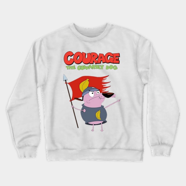 All you need is Courage Crewneck Sweatshirt by Pancake Cat